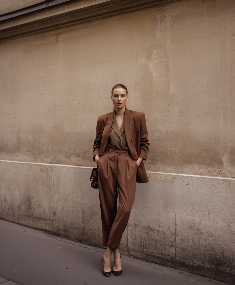 costume pour femme marron