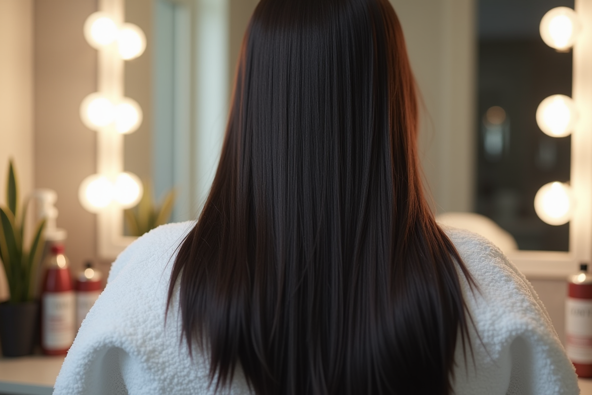 cheveux brillants